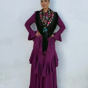 Traje flamenca Sevilla buganvilla