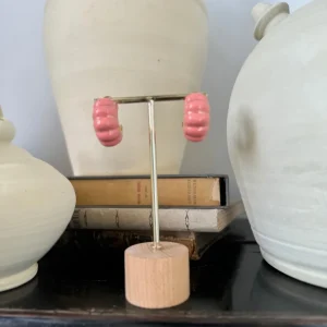 PENDIENTE CARACOL ROSADO