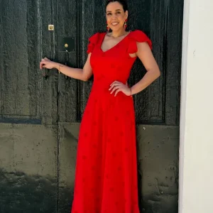 Bata Flamenca Roja