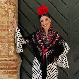Mantón Jimena negro
