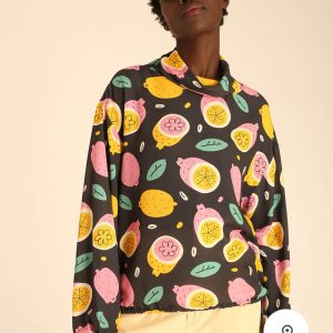 Lemons Polo Neck Blouse