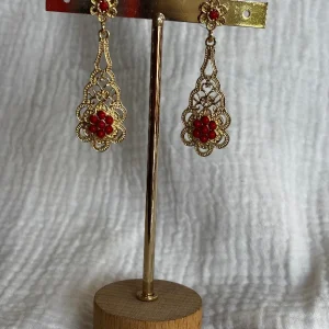 Pendiente Alma rojo