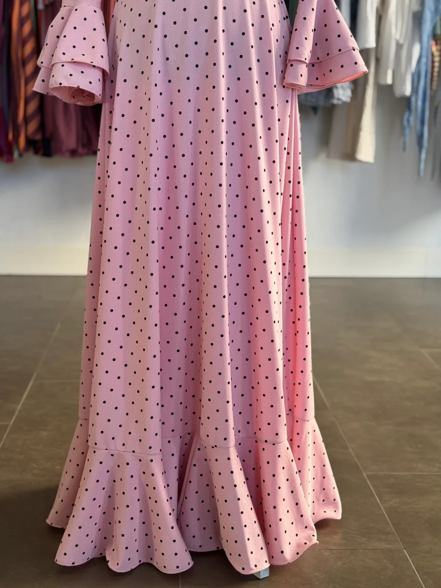 Traje Flamenca Almería rosa - Imagen 6