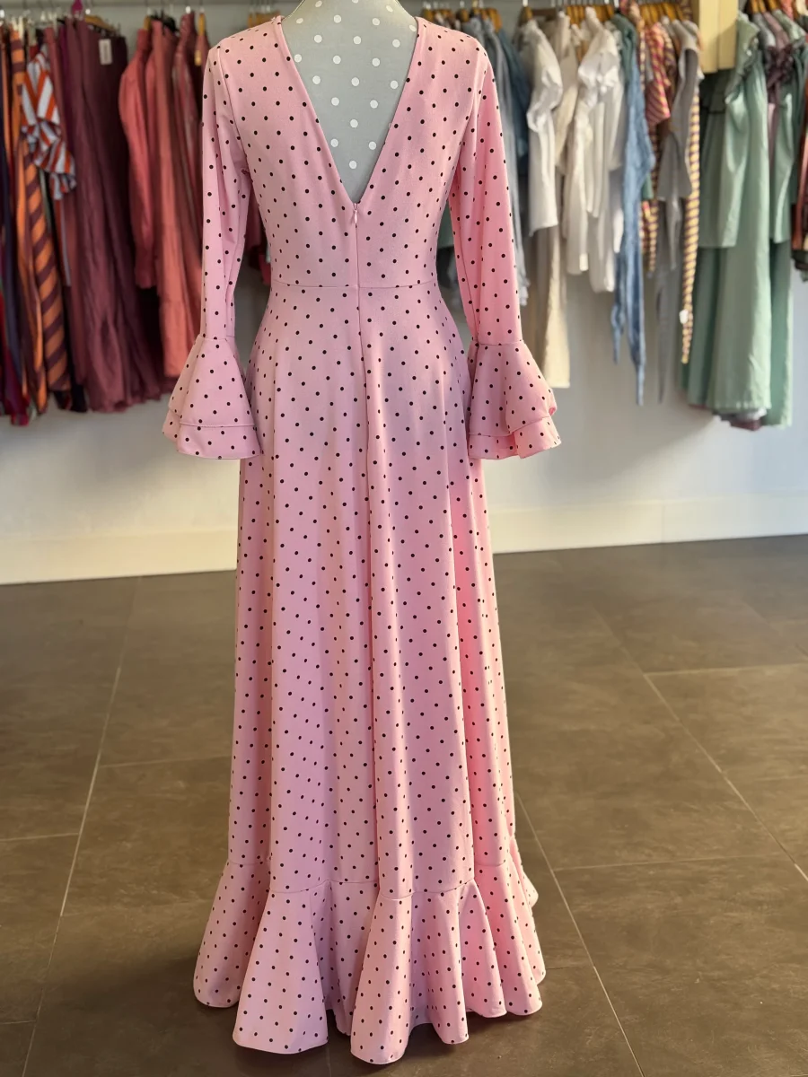 Traje Flamenca Almería rosa - Imagen 5