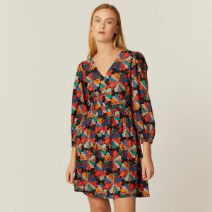 Vestido corto patchwork