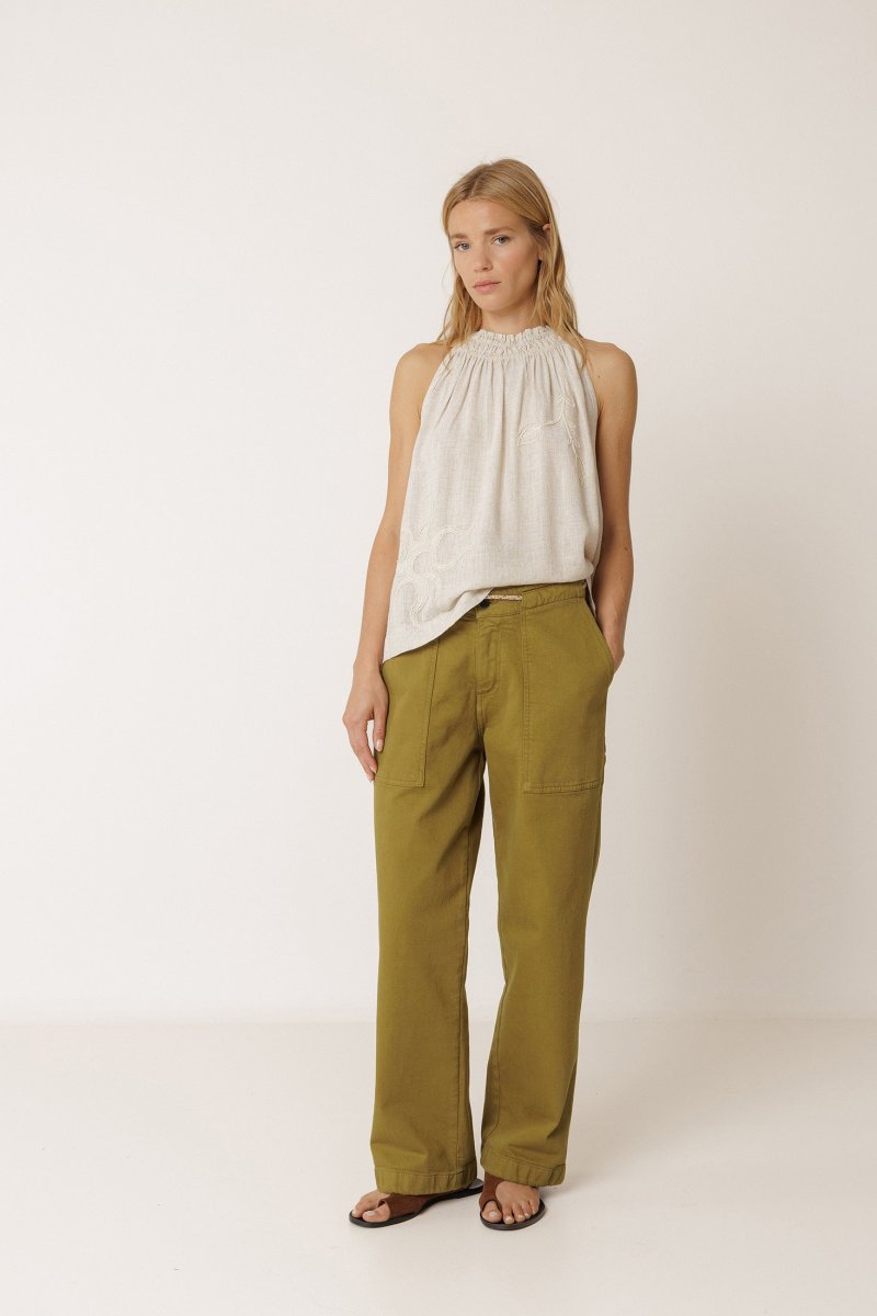Indi&Cold top halter bordado - Imagen 4