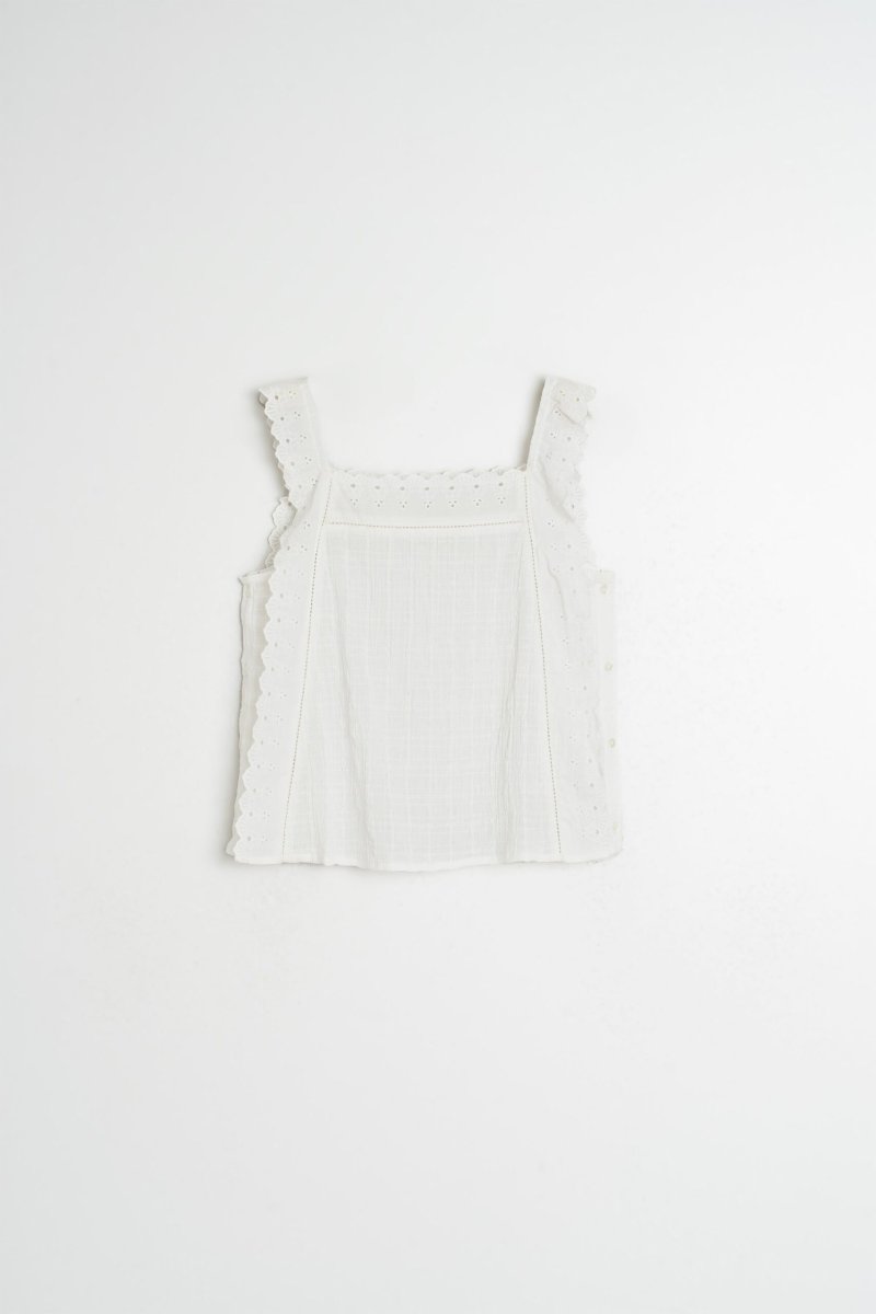 Indi&Cold top tirantes puntillas blanco - Imagen 6