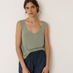 Indi&Cold top punto tinte prenda