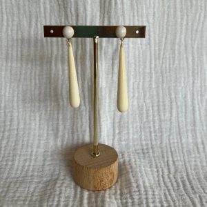 Pendiente Coral Beige