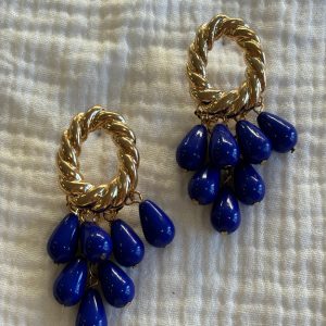 Pendiente Candela azul klein