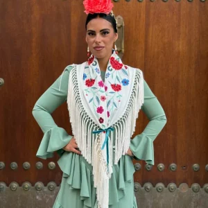 TRAJE FLAMENCA SEVILLA VERDE