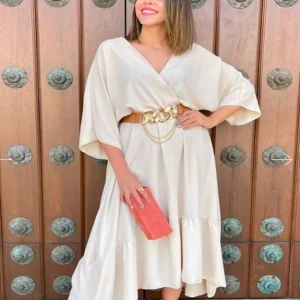 Vestido Ana beige