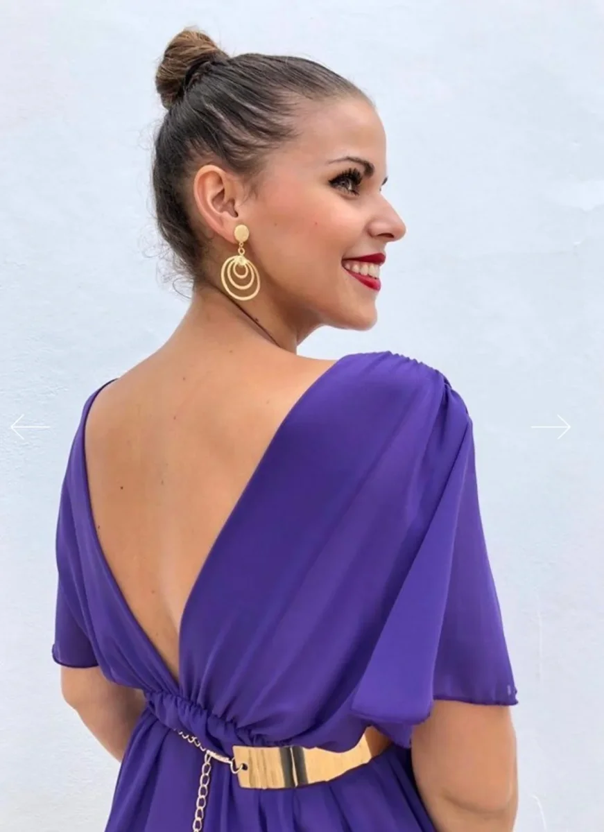 Vestido Isabel morado - Imagen 3