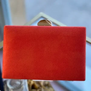 Cartera cuadrada coral