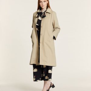 Gabardina Larga Beige