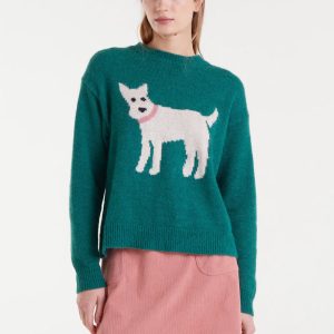 Jersey punto estampado perro