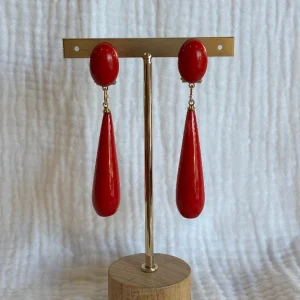 Pendientes Mery rojos