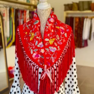 Mantón Carmen rojo