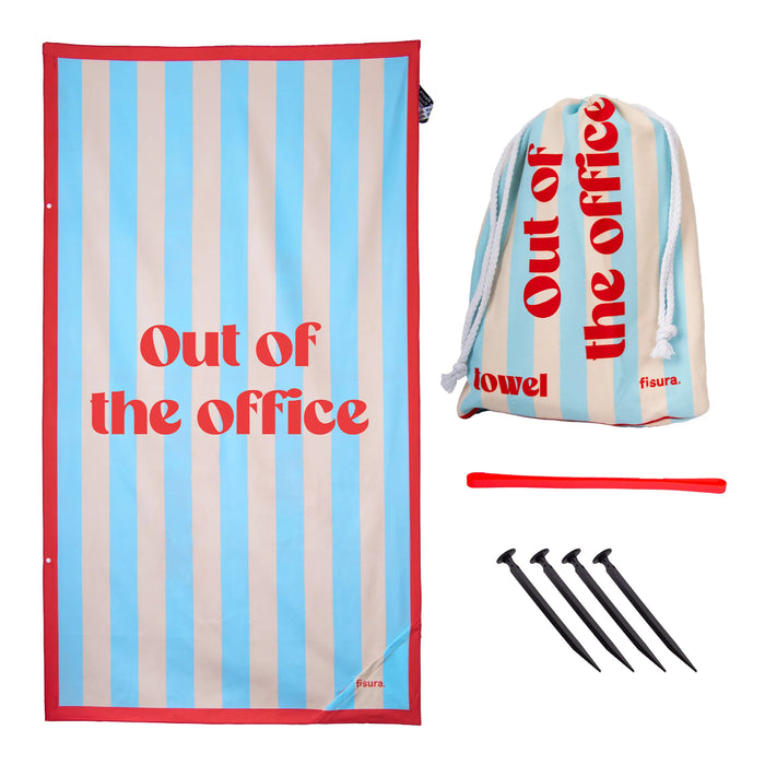 Toalla playa “Out of the office” - Imagen 2