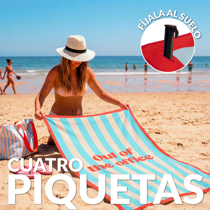 Toalla playa “Out of the office” - Imagen 5