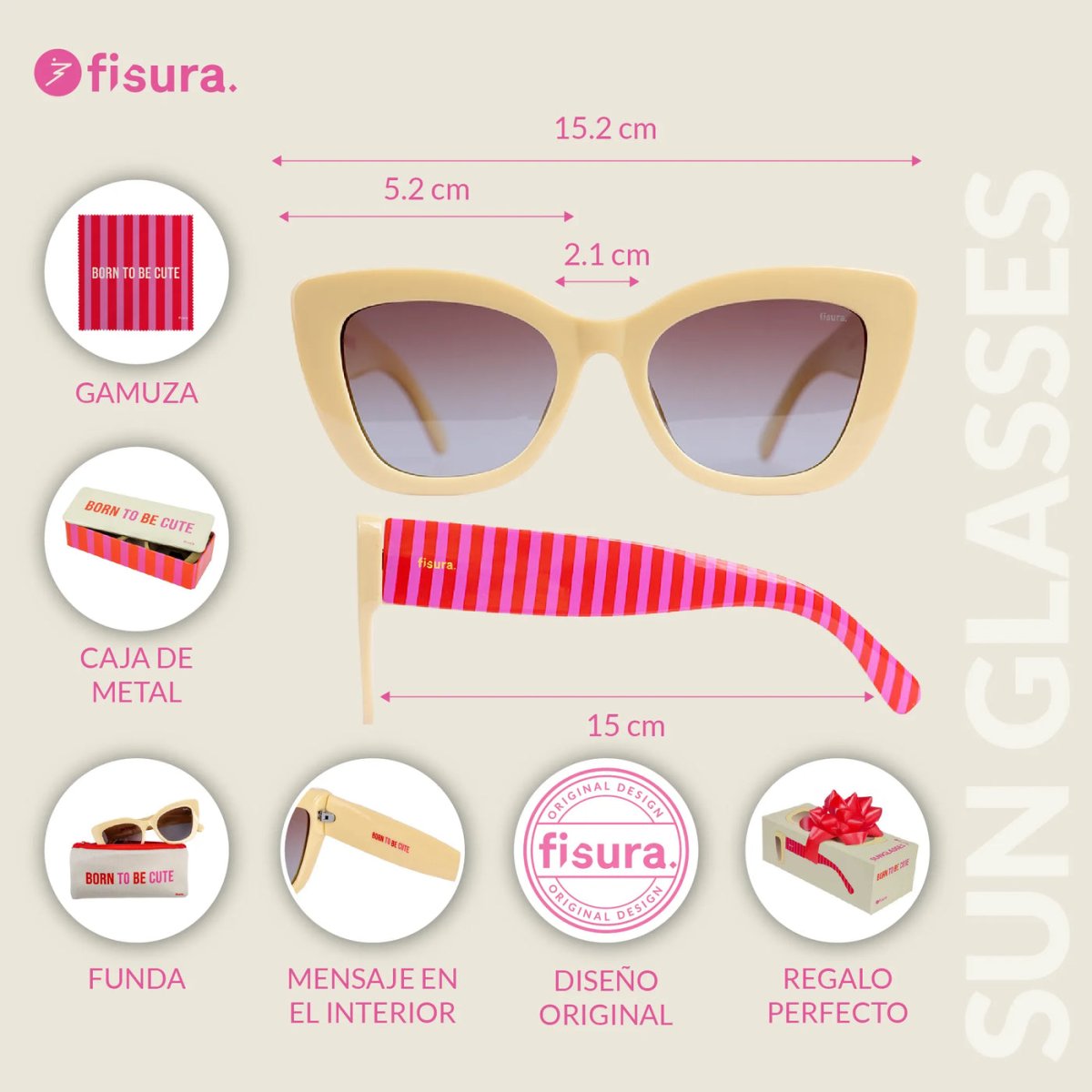 Gafas de sol «Born to be cute» - Imagen 8