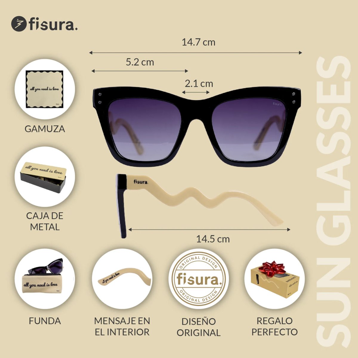 Gafas de sol “All you need is Love” - Imagen 8
