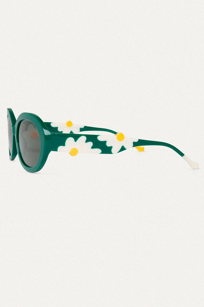 Gafas de sol verdes con estampado de margaritas - Imagen 4