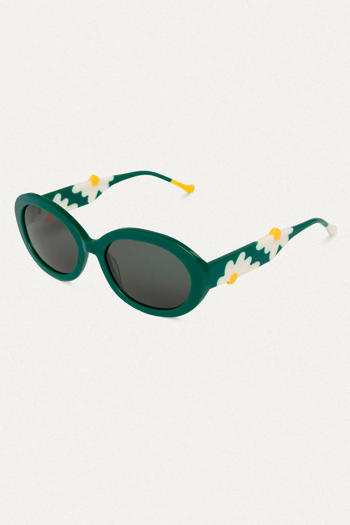Gafas de sol verdes con estampado de margaritas - Imagen 5