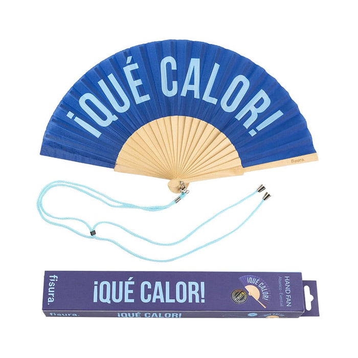 Abanico «Qué calor» azul - Imagen 5