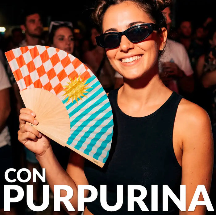 Abanico sol purpurina - Imagen 4