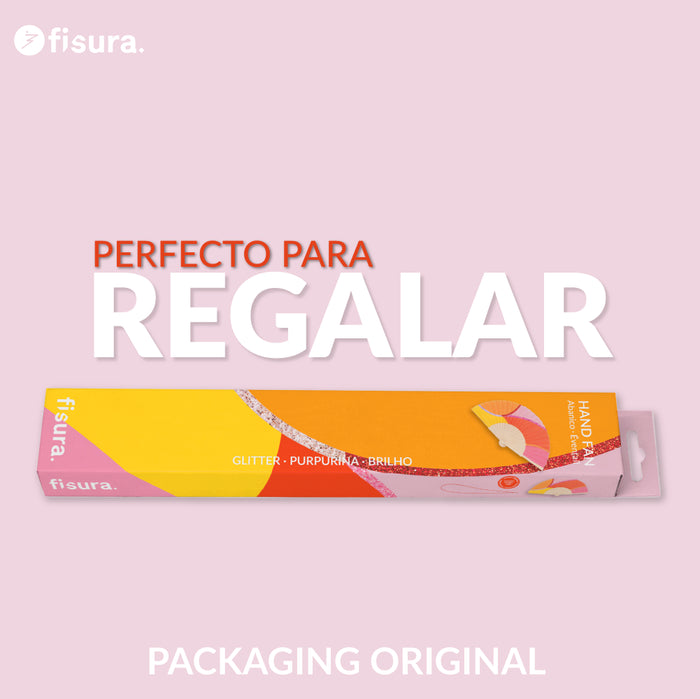 Abanico «ondas» purpurina - Imagen 7