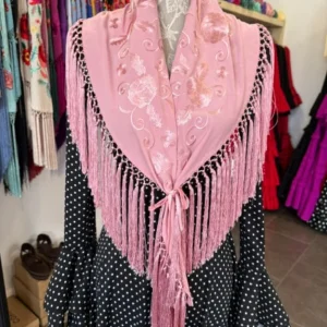 Mantón al tono Rosa Bebe