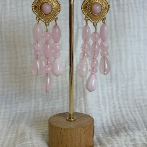 Pendiente Alhambra Rosa