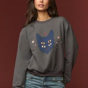 Blue Cat Sweatshirt
