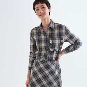 Camisa de cuadros verde