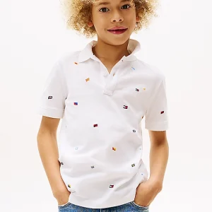 Tommy Hilfiger polo blanco con logo