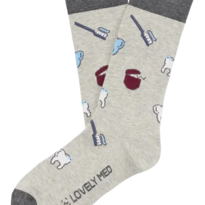 Calcetín estampado dents grey LM400
