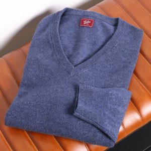 Jersey cashmere azul