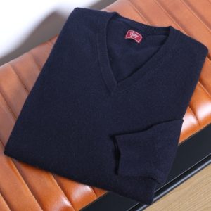 Jersey cashmere azul marino