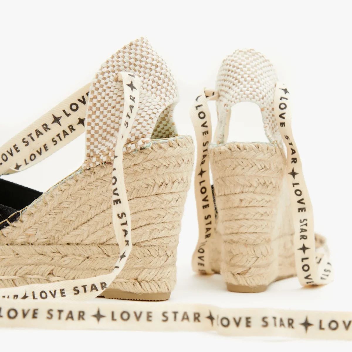 Star Love Miras149 alpargatas cuña alta con brillos - Imagen 4