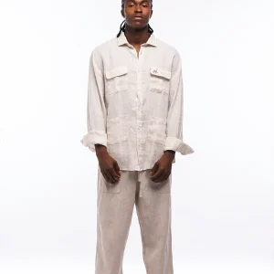 Maimono camisa Guayabera beige
