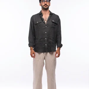 Maimono camisa Guayabera gris