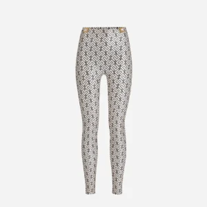 Elisabetta leggings de licra con estampado del logotipo