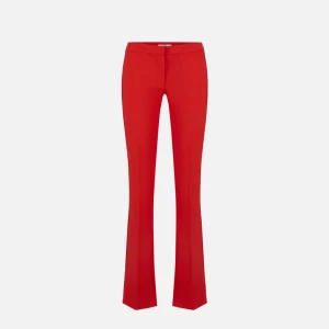 Elisabetta Franchi pantalon crepe ligero con motivos sin rematar