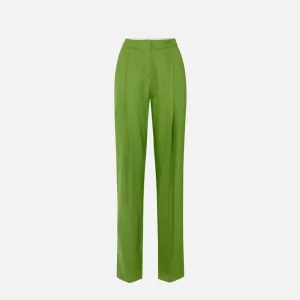 Elisabetta Franchi pantalon de mezcla de lino