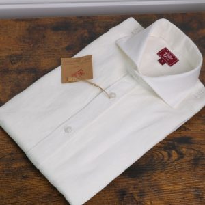Camisa lino blanco crudo