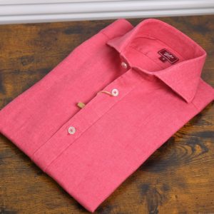 Camisa lino coral