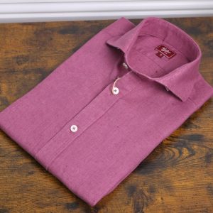 Camisa lino burgundy