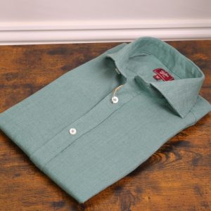 Camisa lino verde