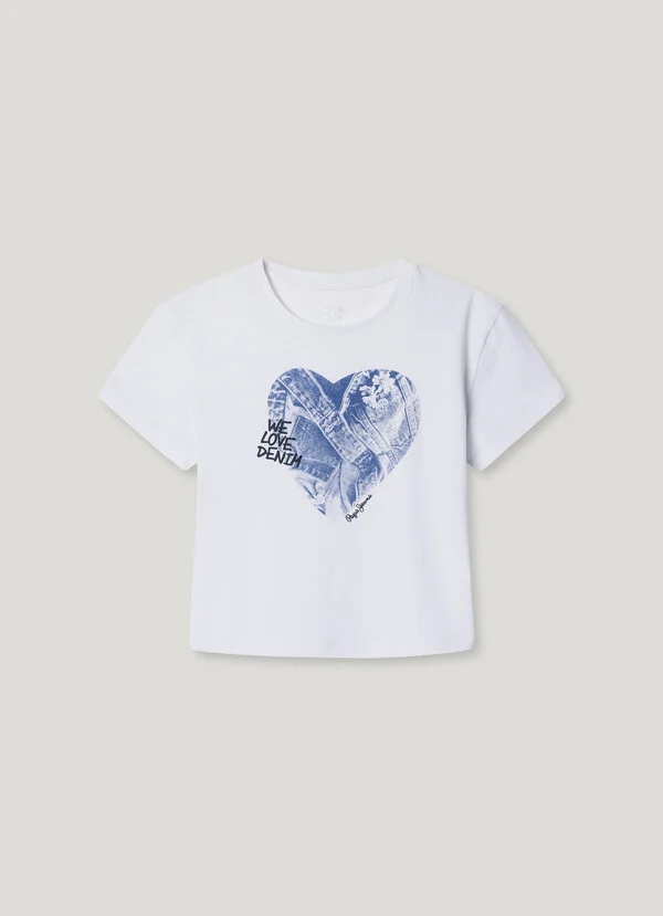 Pepe Jeans camiseta corazon estampado
